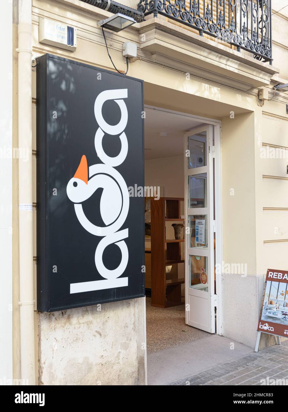 VALENCIA, ESPAGNE - 02 FÉVRIER 2022 : la Oca est une marque espagnole de magasins de meubles et de décoration Banque D'Images
