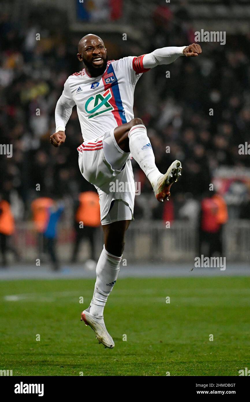 Paris FC - Olympique Lyonnais coupe de France, Round de 32 but de Moussa Dembele au cours de la ronde 32 de la coupe française, au Stade Charlety, soit Banque D'Images