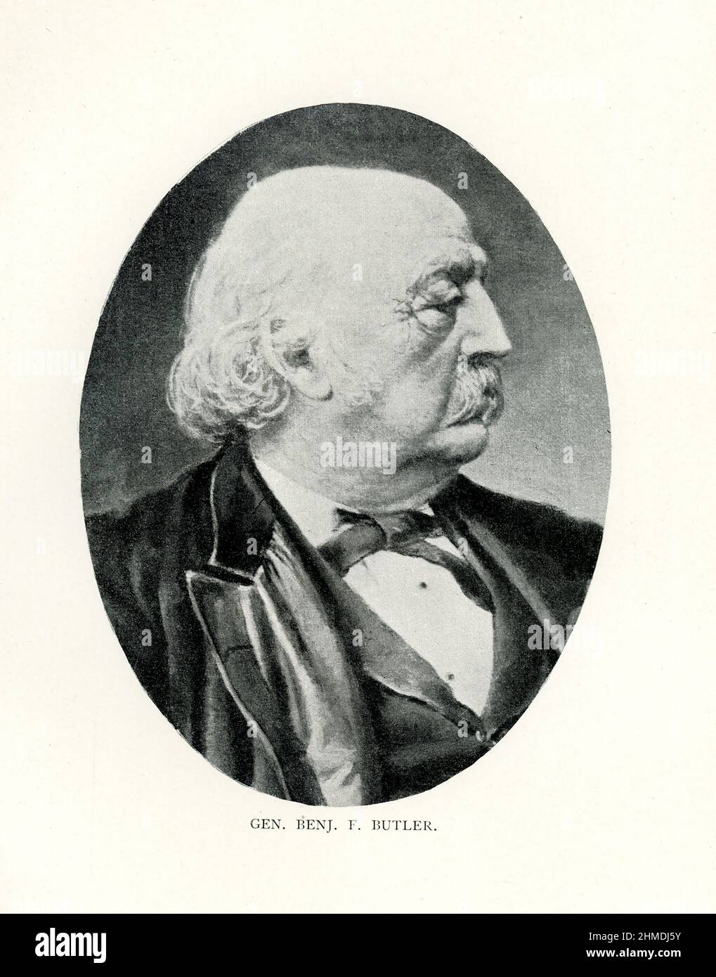 Le général Benjamin F Butler (1818-1893) est né dans le New Hampshire. Il a servi comme général de taille dans l'armée de l'Union pendant la guerre civile. Avant son service de la guerre civile, il était un non-membre et a servi à l'assemblée législative de l'État du Massachusetts. Banque D'Images