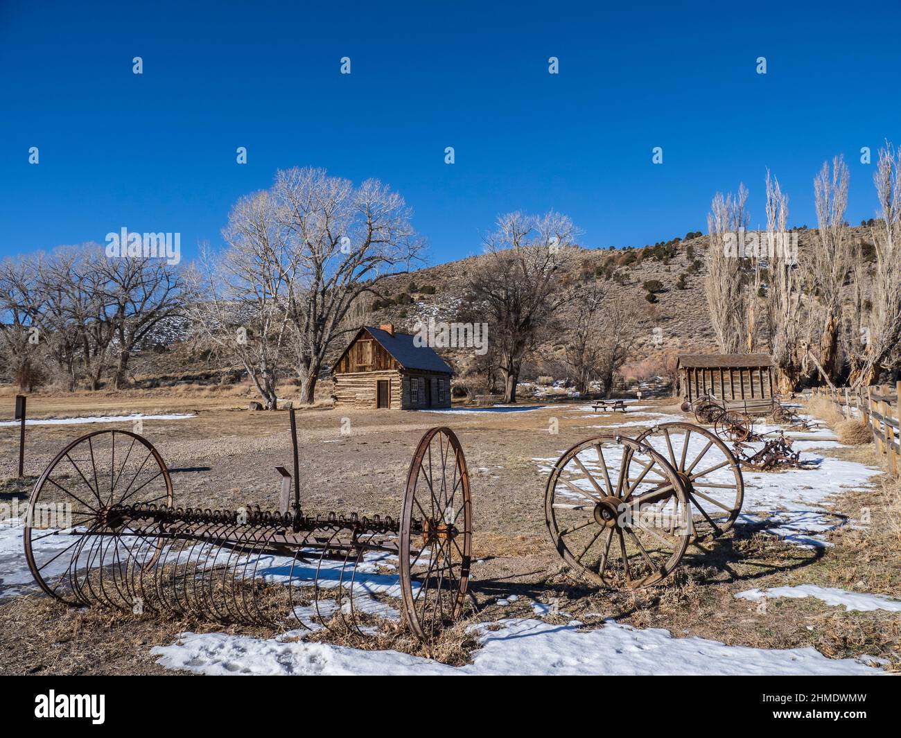 Maison d'enfance de Butch Cassidy, le long de l'US Highway 89, Cirecleville, Utah. Banque D'Images