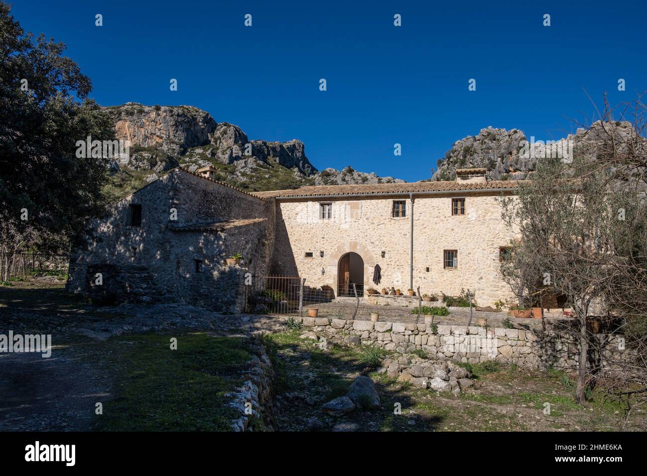 Maison Assarell, Pollença, Majorque, Iles Baléares, Espagne Banque D'Images