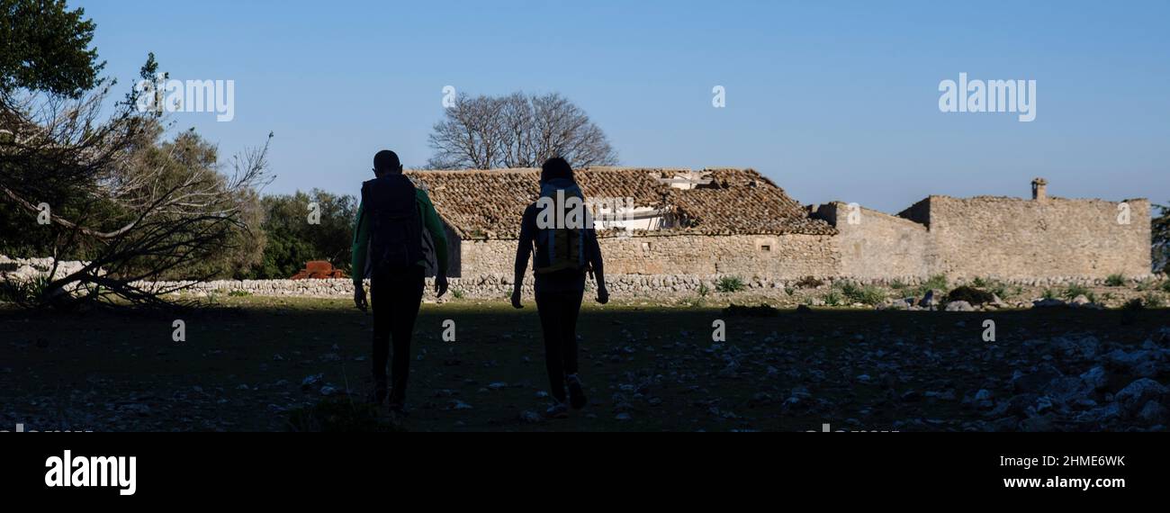 Fartaritx Gran House, Pollença, Majorque, Iles Baléares, Espagne Banque D'Images