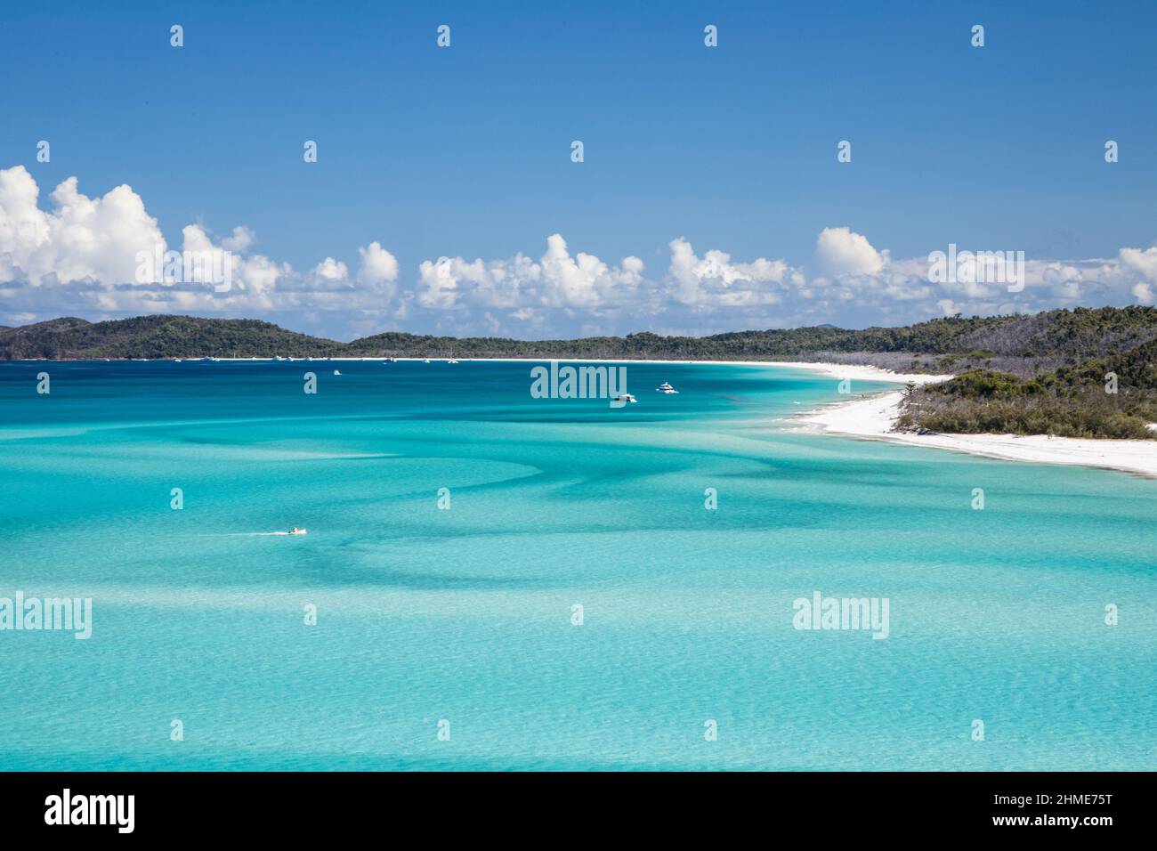 Plage de Whitehaven. Élu l'une des meilleures destinations de voyage. Whitsundays Australie. Îles Whitsunday, Queensland. Vacances de voile. Banque D'Images