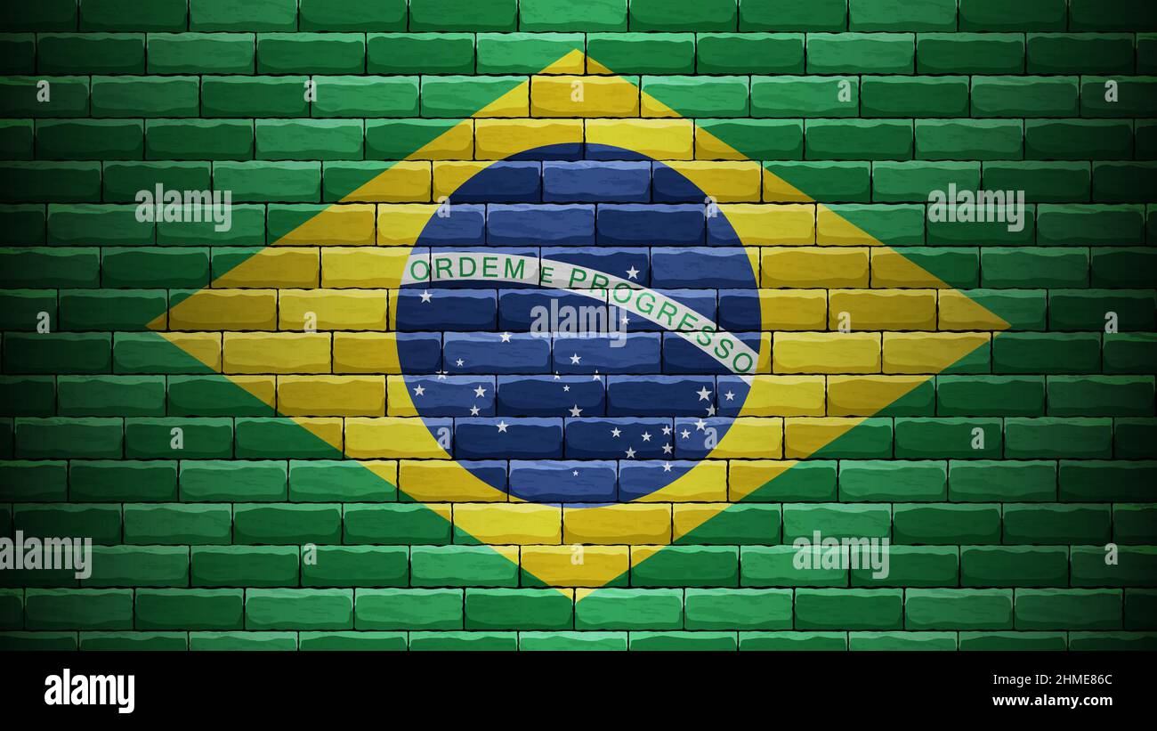 EPS10 fond patriotique vectoriel avec couleurs drapeau brésilien.Un élément d'impact pour l'utilisation que vous voulez en faire. Illustration de Vecteur