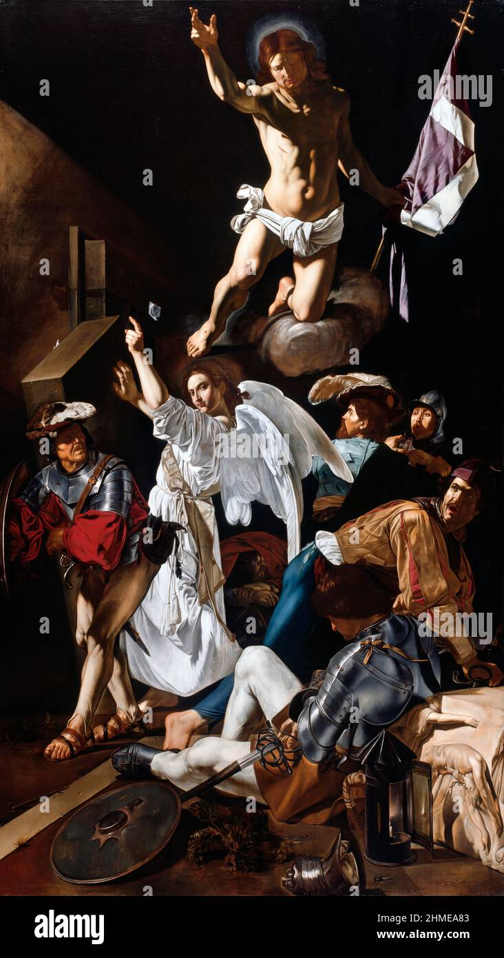 La Résurrection de Francesco Buoneri (1588/90-après 1620), huile sur toile, 1619/20 Banque D'Images