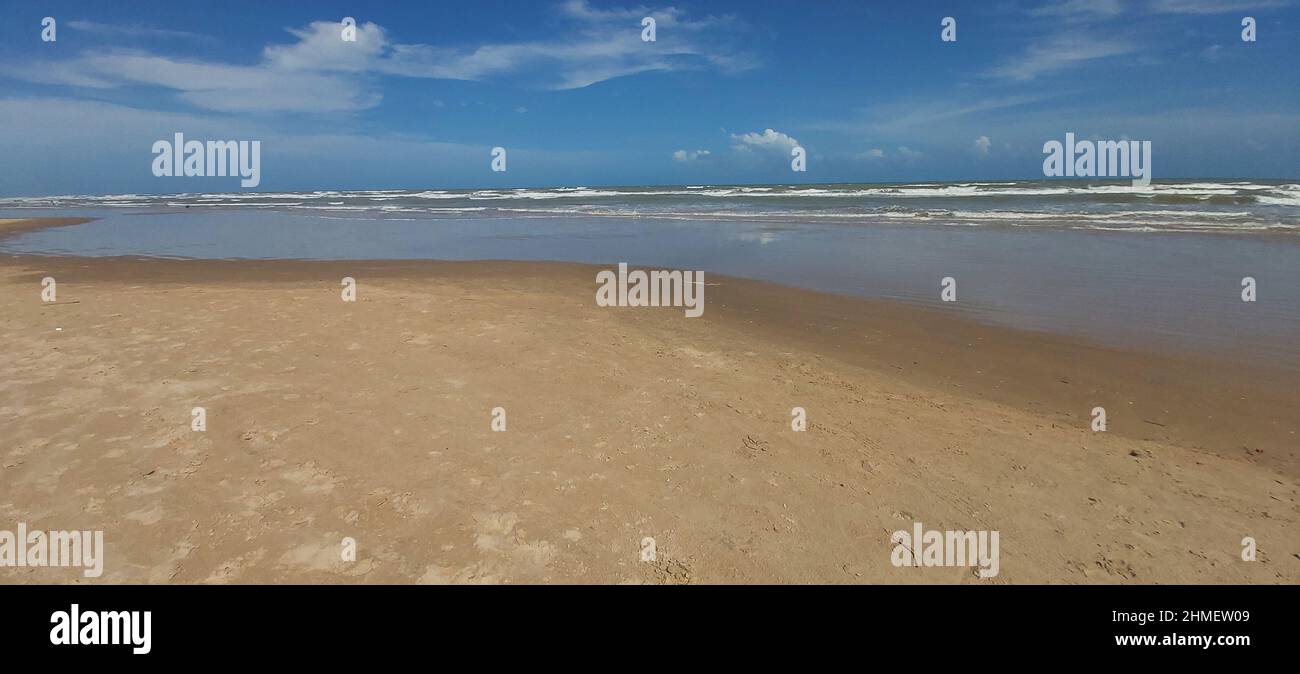 Plage, Orla do Atalaia, Aracaju, Sergipe, Brésil Banque D'Images