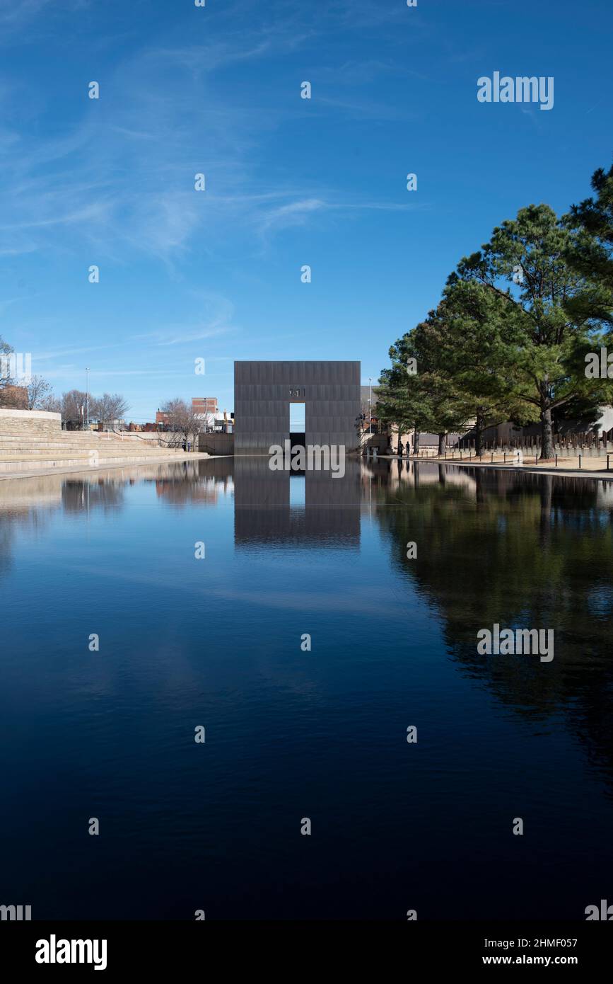 Oklahoma City National Memorial, Oklahoma, États-Unis. Le mémorial et le musée rendent hommage aux victimes, aux survivants et à tous les victimes des bombardements d'Oklahoma City. Banque D'Images