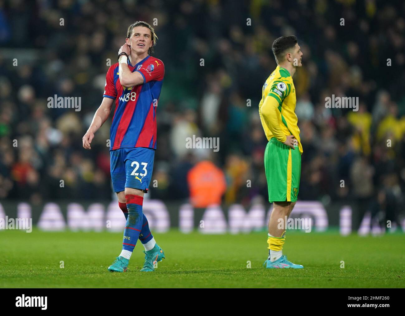 Conor Gallagher du Crystal Palace après le match de la Premier League à Carrow Road, Norwich. Date de la photo: Mercredi 9 février 2022. Banque D'Images