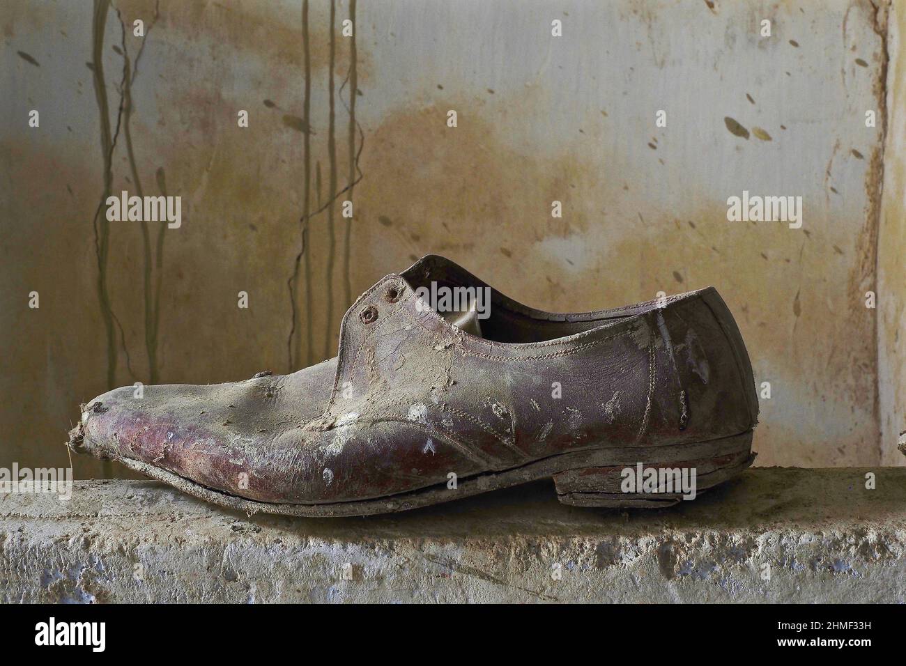 Destroyed leather shoe Banque de photographies et d'images à haute  résolution - Alamy