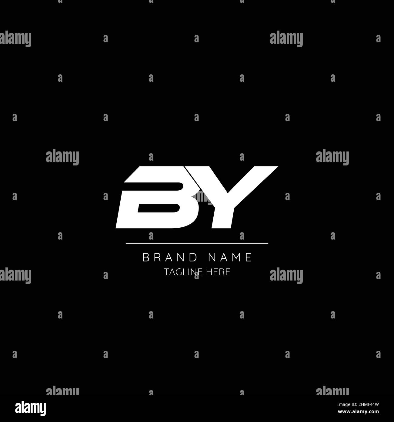 Icône de style minimaliste en noir et blanc lettre PAR logo initial. Illustration de Vecteur