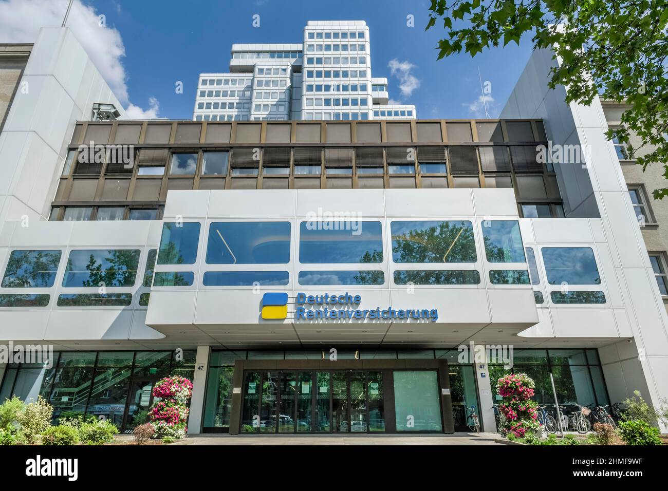 L'assurance pension allemande, Hohenzollerndamm, Berlin, Berlin, Allemagne Banque D'Images