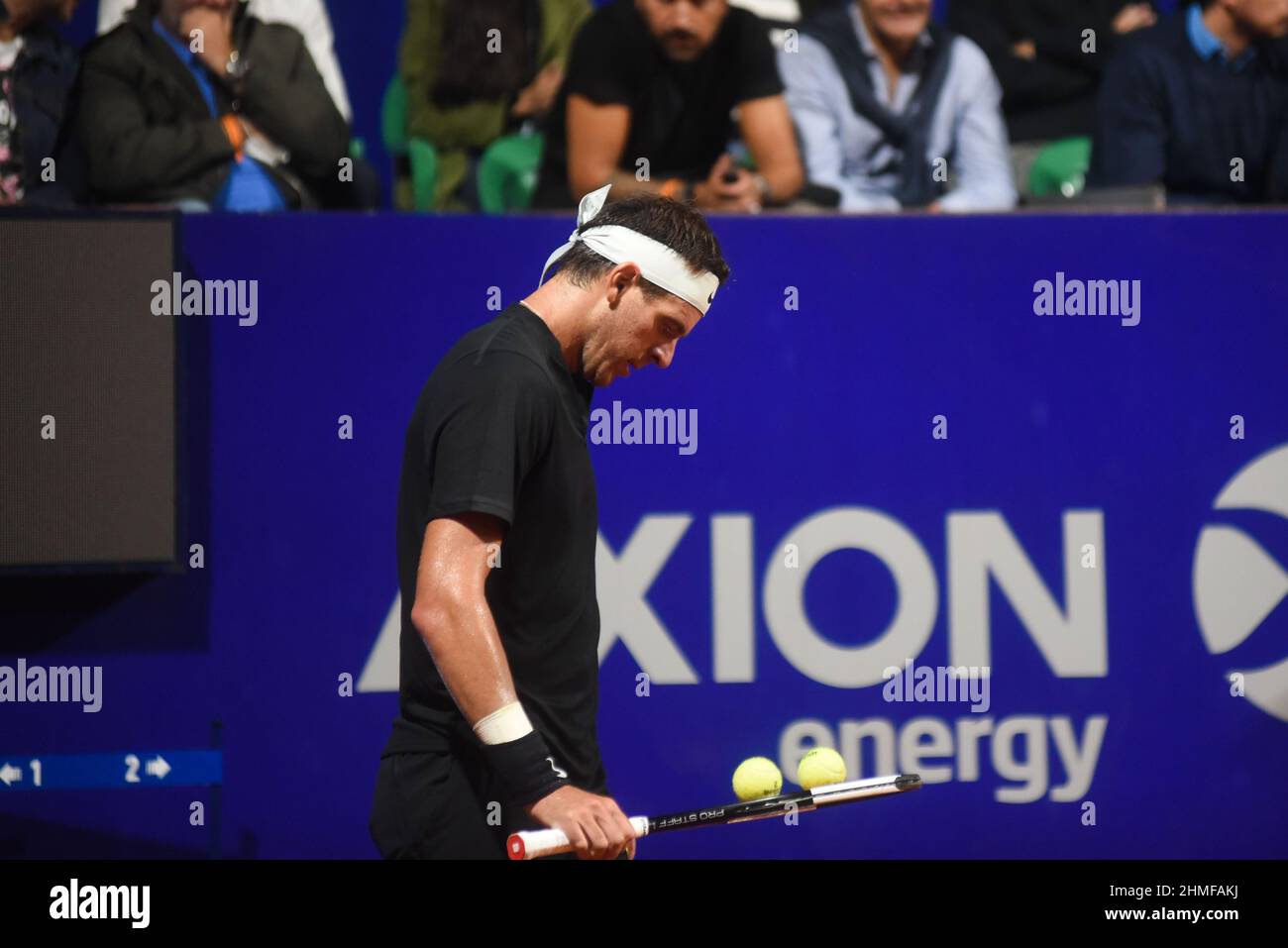 Buenos Aires, Argentine. 08th févr. 2022. 1, à la fin d'un match de tennis de l'Open d'Argentine au stade Guillermo Vilas à Buenos Aires, Argentine le mardi 8 février 2022. Crédit: Gabriel Sotelo/FotoArena/Alay Live News Banque D'Images