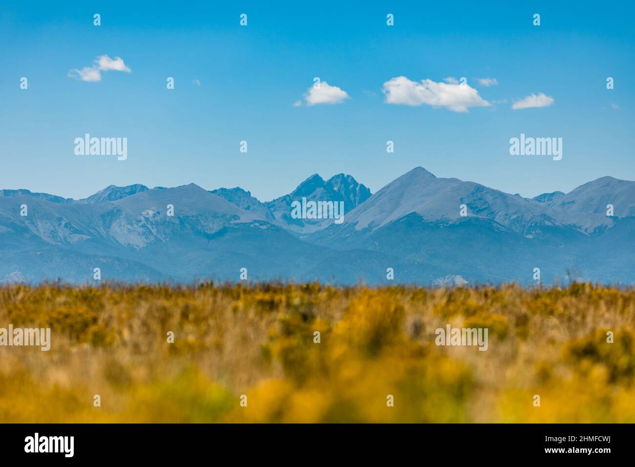 Chaîne de montagnes Sangre de Cristo au Colorado Banque D'Images
