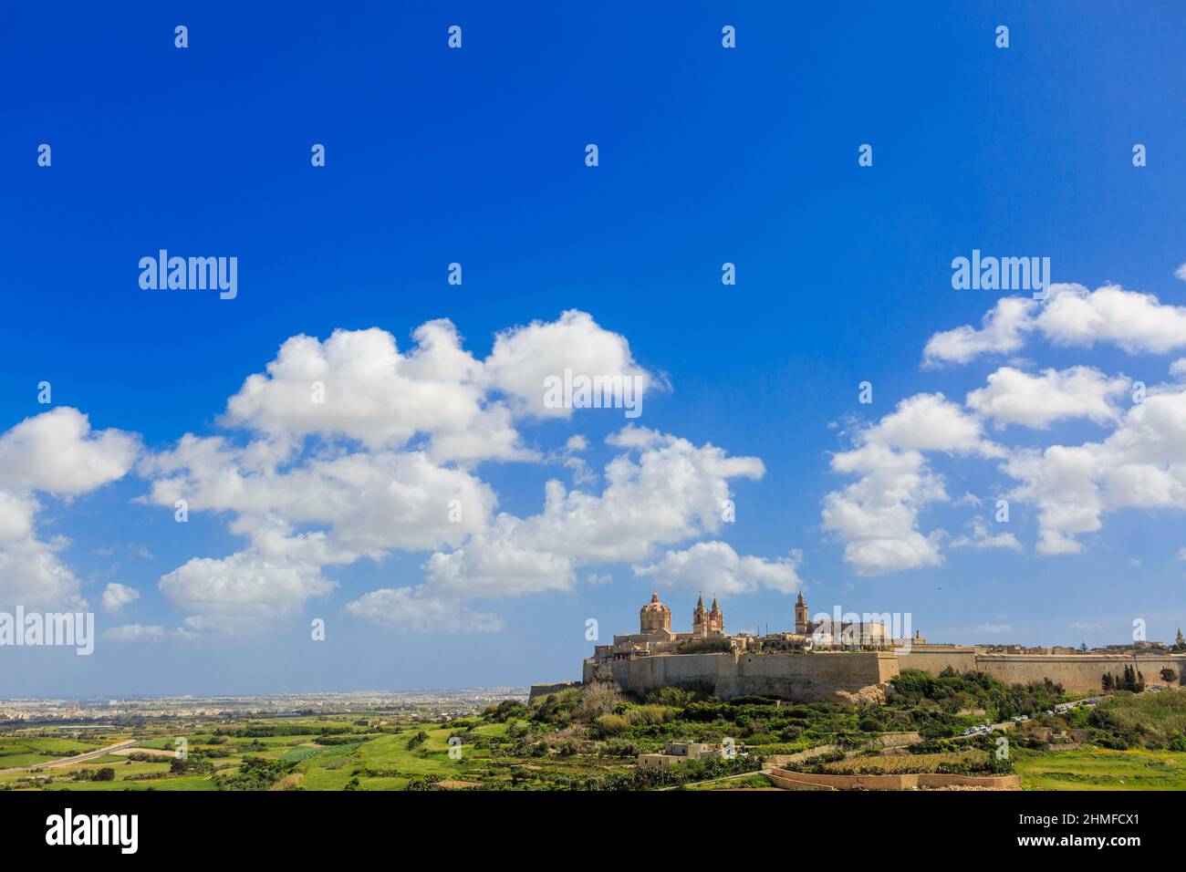 La Cité médiévale fortifiée de Mdina à Malte Banque D'Images