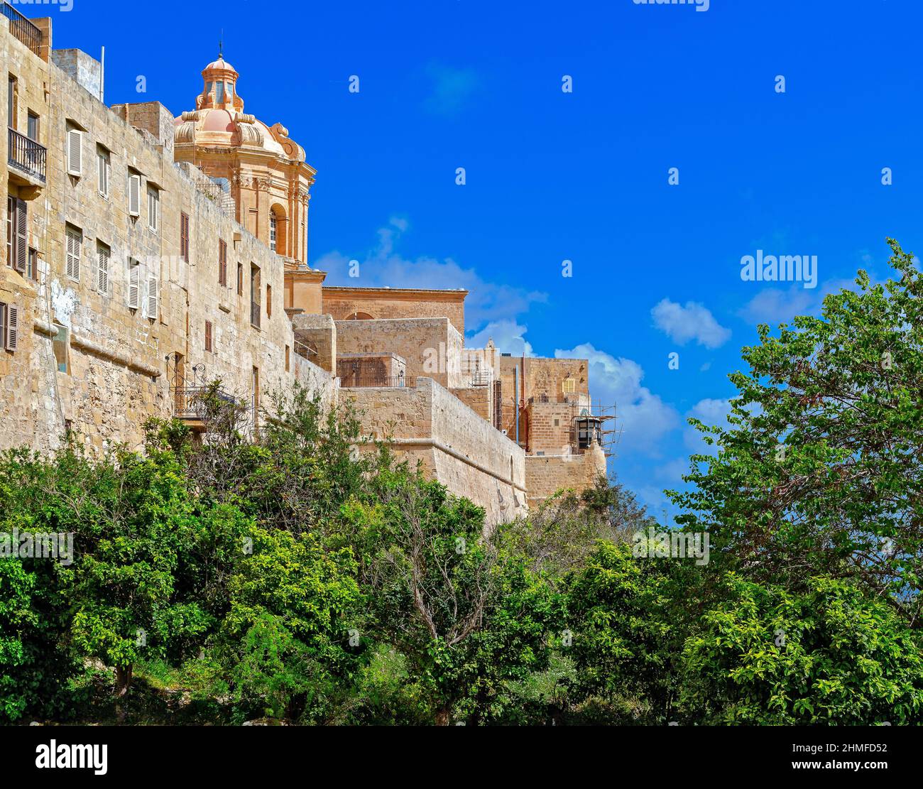 Les murs majestueux de Mdina à Malte Banque D'Images