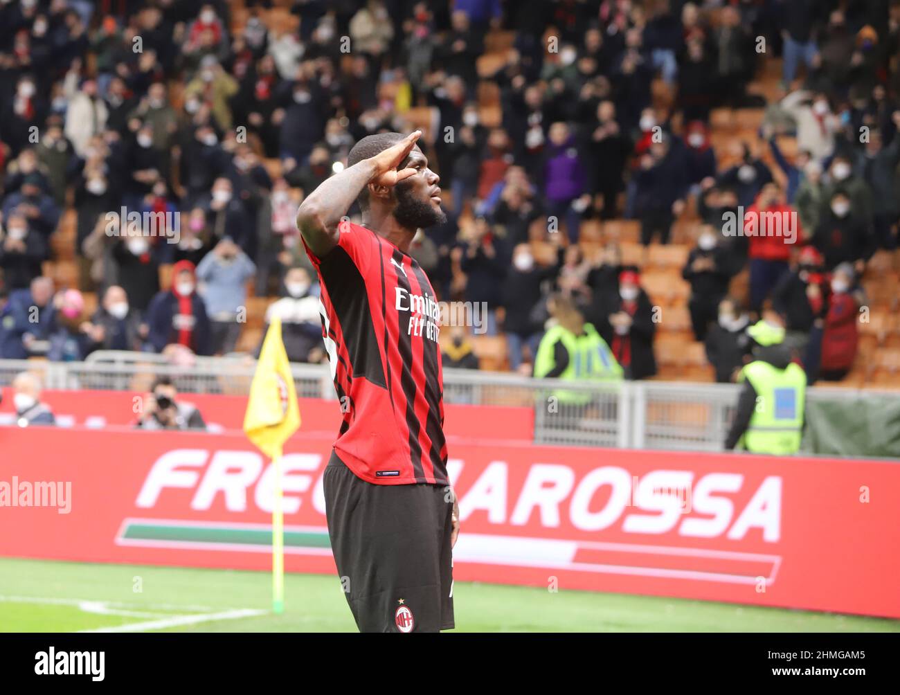MILAN ITALIE- février 9 Stadio G Meazza lors du match de la coupe d'Italie de Frecciarossa entre l'AC Milan et la SS Lazio au Stadio G. Meazza le 9 2022 février à Milan, Italie. Credit: Christian Santi/Alay Live News Banque D'Images MILAN ITALIE- février 9 Stadio G Meazza lors du match de la coupe d'Italie de Frecciarossa entre l'AC Milan et la SS Lazio au Stadio G. Meazza le 9 2022 février à Milan, Italie. Credit: Christian Santi/Alay Live News Banque D'Images