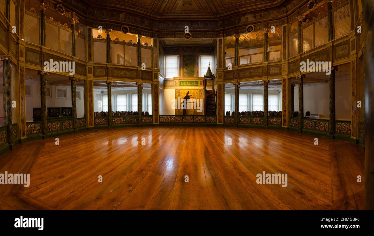 Panorama de la maison de Galata Mawlawi. Galata Mevlevihanesi en turc. Bruit inclus. Istanbul Turquie - 12.28.2021 Banque D'Images