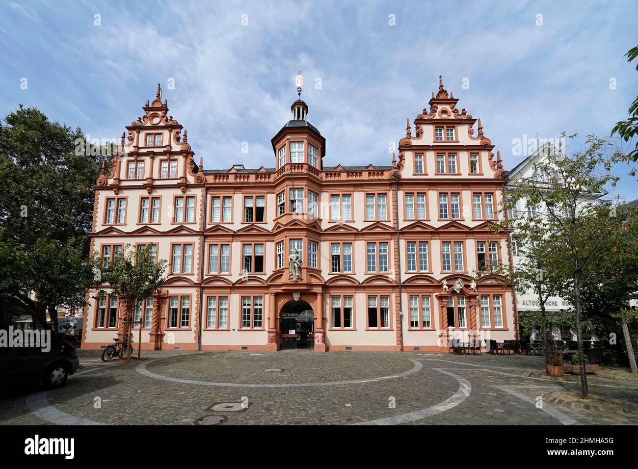 Allemagne, Rhénanie-Palatinat, Mayence, vieille ville, Liebfrauenplatz, Musée Gutenberg Banque D'Images