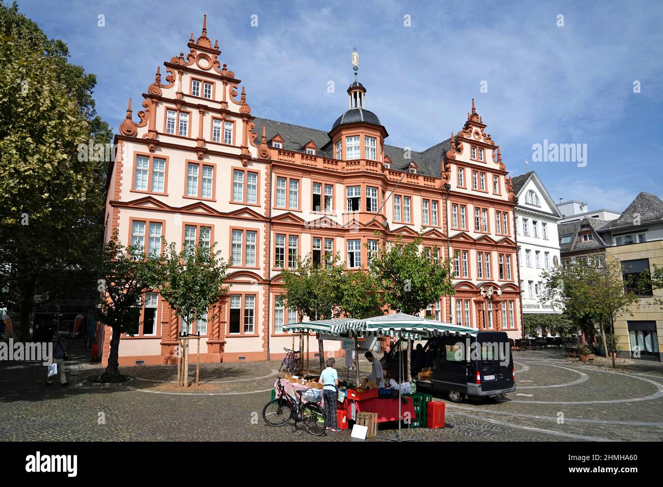 Allemagne, Rhénanie-Palatinat, Mayence, vieille ville, Liebfrauenplatz, Musée Gutenberg Banque D'Images