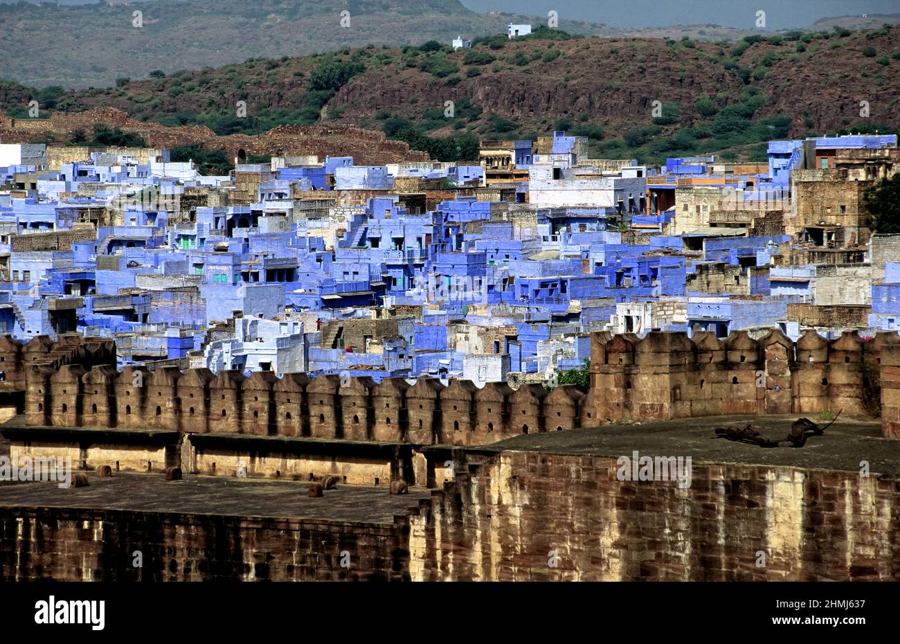 Inde. Jodhpur la ville bleue. Rajasthan Banque D'Images
