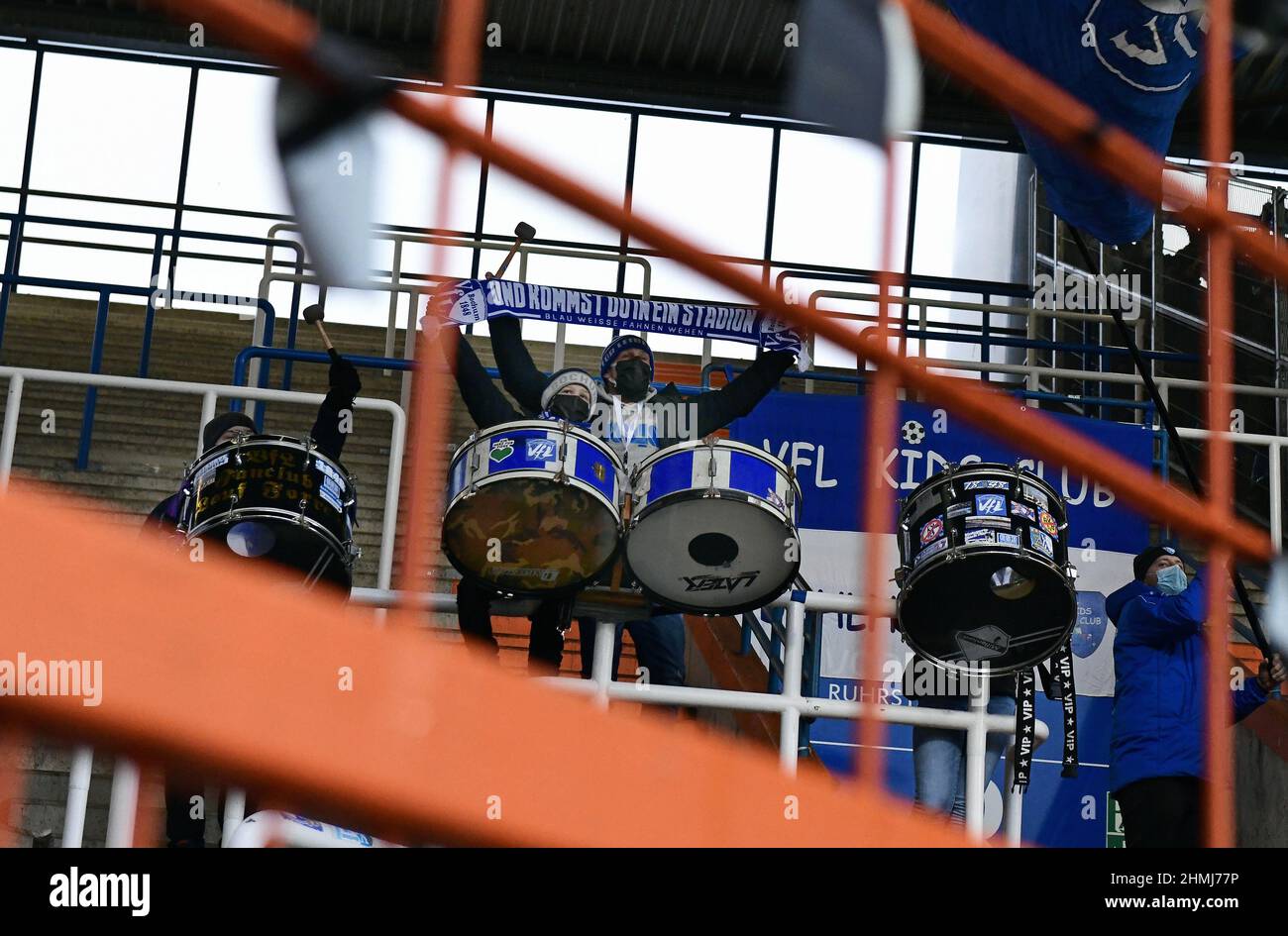 Bundesliga, Vonovia Ruhrstadion Bochum: VFL Bochum vs FC Union Berlin; batteur sur le stand vide Banque D'Images