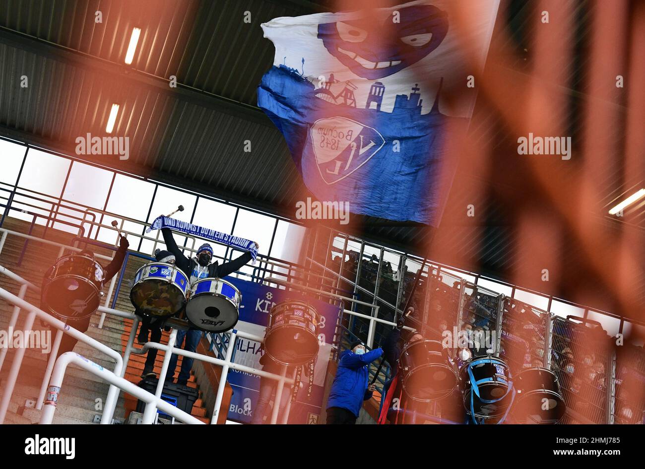 Bundesliga, Vonovia Ruhrstadion Bochum: VFL Bochum vs FC Union Berlin; batteur sur le stand vide Banque D'Images