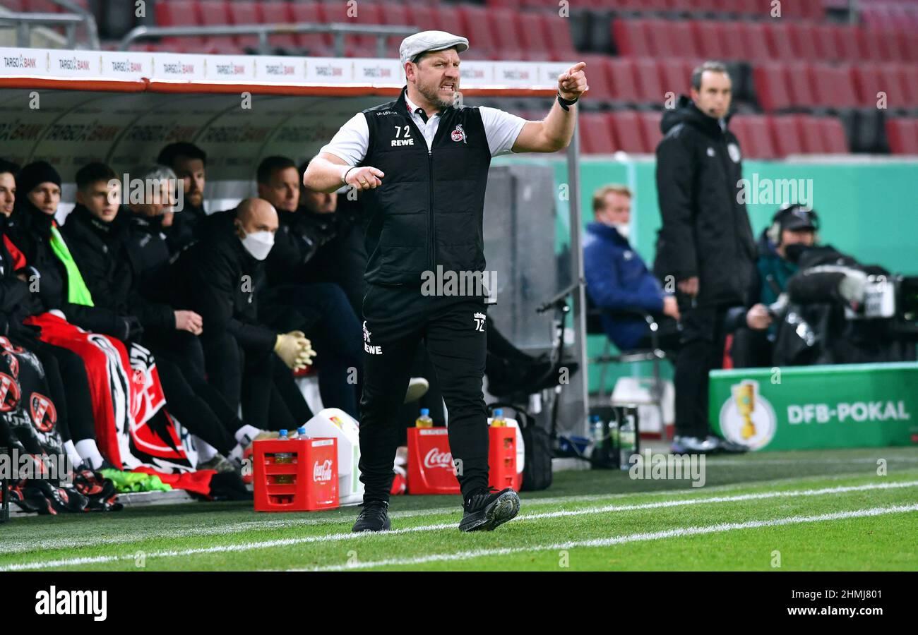 DFB Pokal, Rhein Energie Stadium Cologne : 1. FC Köln vs Hamburger SV ; entraîneur-chef Steffen Baumgart Banque D'Images