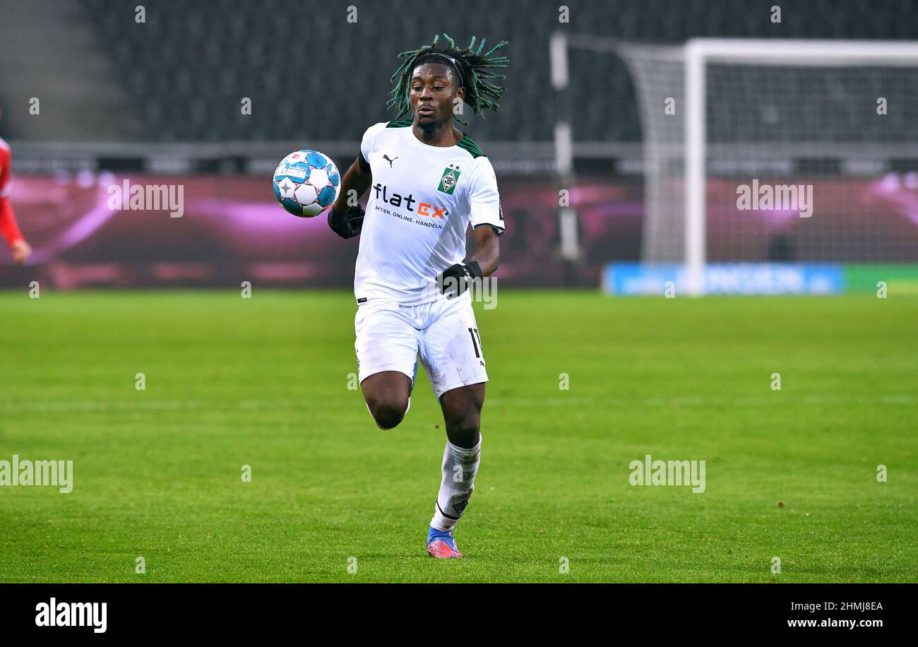 Bundesliga, Parc Borussia Mönchengladbach: Bor. Mönchengladbach vs FC Union Berlin; Manu Kone Banque D'Images