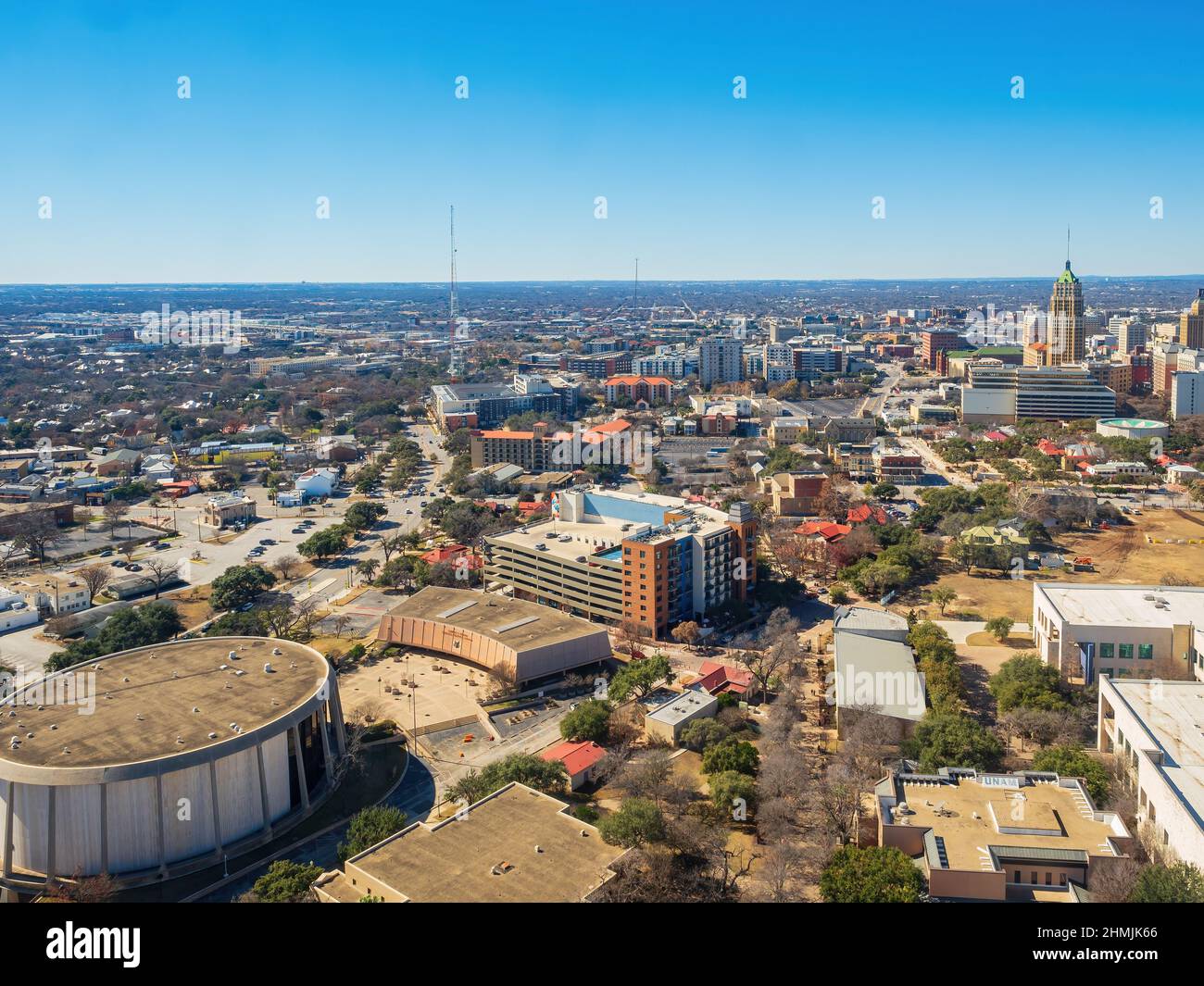 Vue panoramique du centre-ville du Texas Banque D'Images