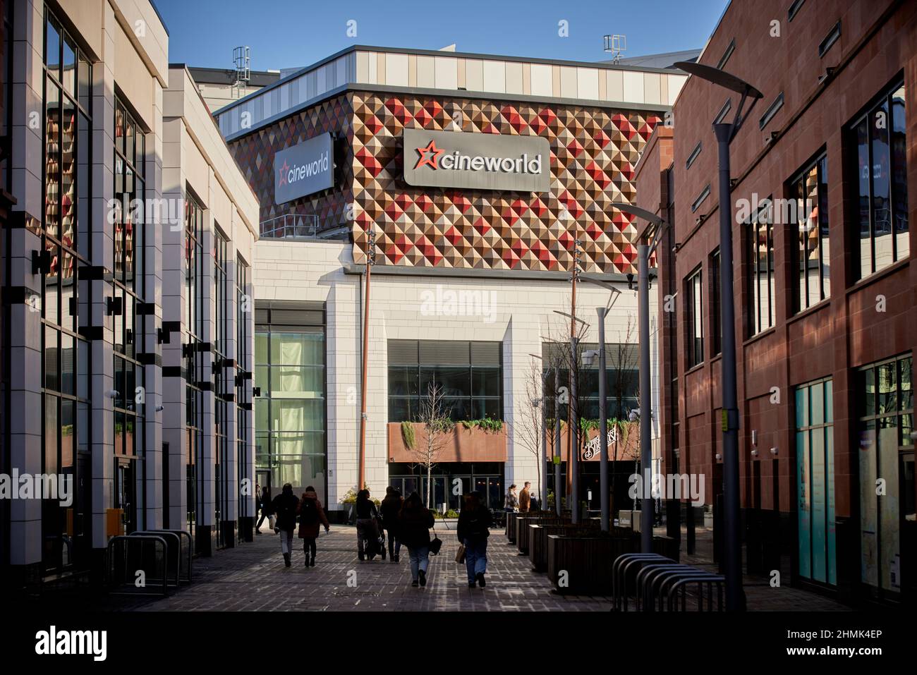 Warrington Town Centre nouveau développement Cineworld cinéma dans la partie moderne du centre commercial Banque D'Images