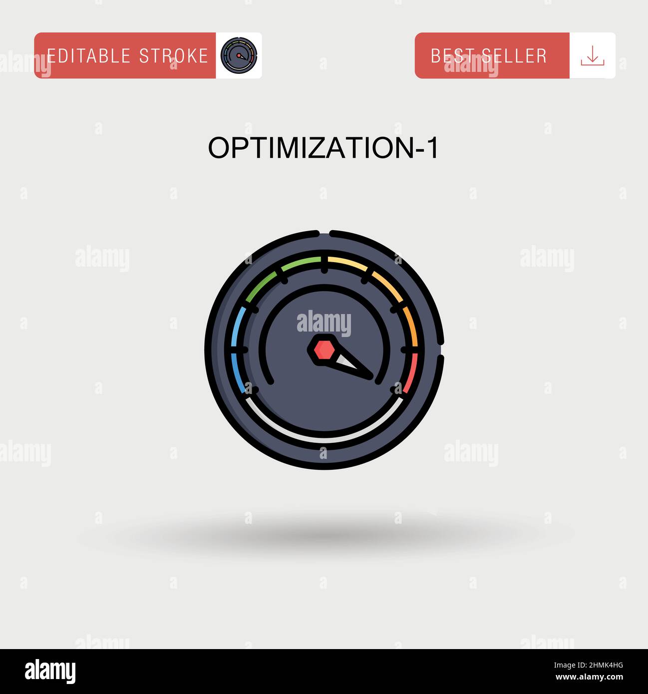 Optimisation-1 icône de vecteur simple. Illustration de Vecteur