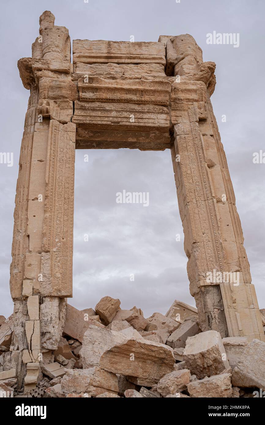 L'ancienne ville de Palmyra en Syrie Banque D'Images