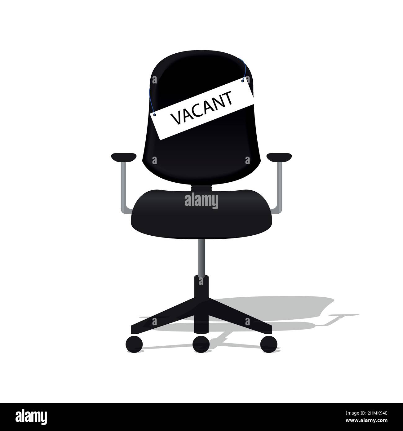 Président de bureau vacant, symbole de recrutement, de vacance ou d'opportunité, illustration vectorielle Illustration de Vecteur