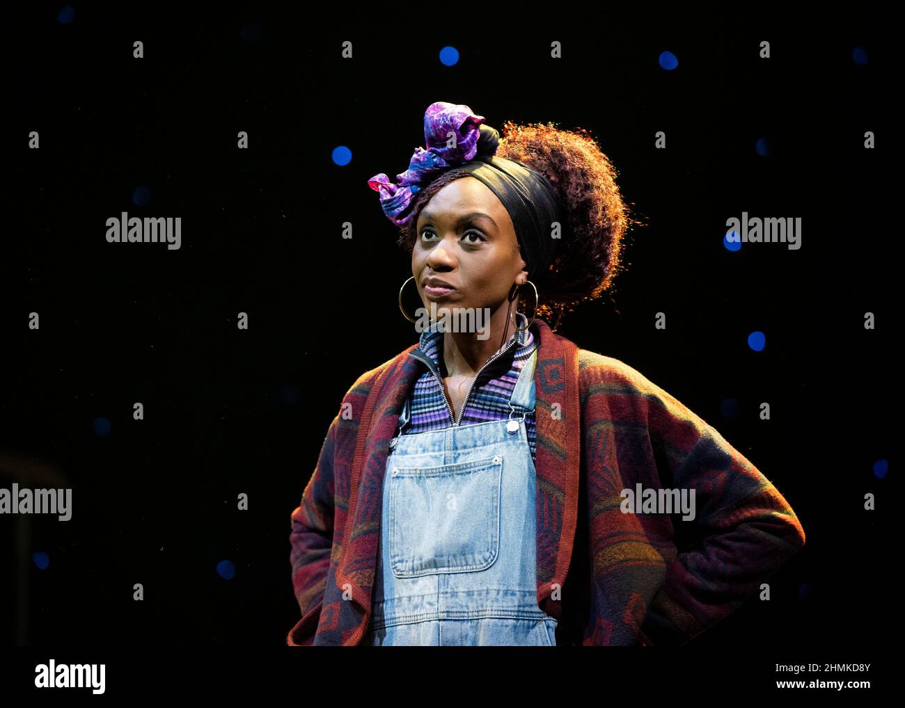 Londres, Royaume-Uni, jeudi 10th février 2022 Velile Tshabalala, répétition avec le Lions a Lyric Hammersmith Theatre et la production du Talawa Theatre au Lyric Hammersmith. Credit: DavidJensen / Empics Entertainment / Alamy Live News Banque D'Images