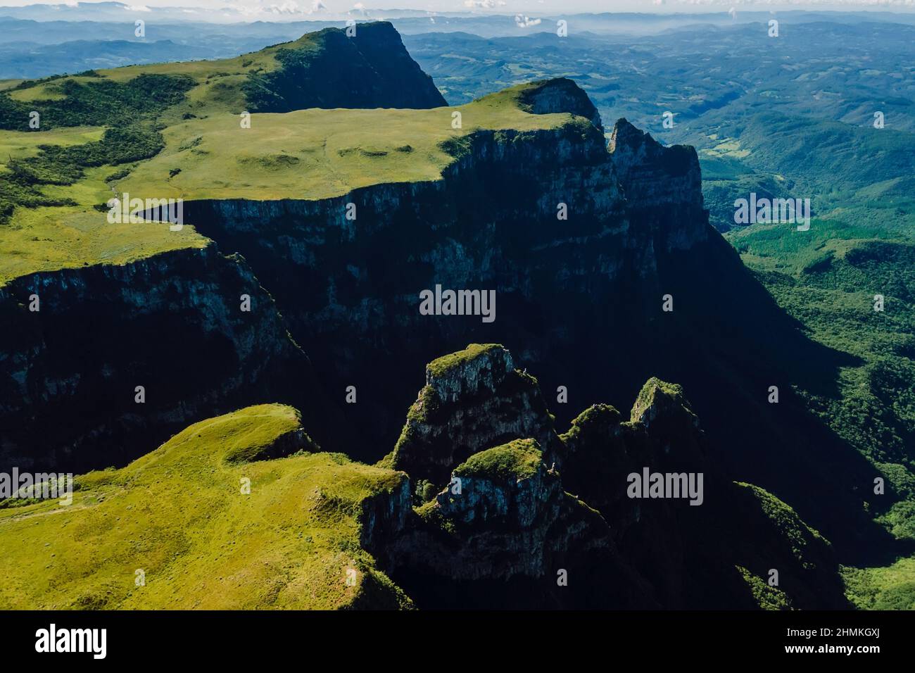 Esteniado Canyon à Urubici, Santa Catarina, Brésil. Vue aérienne Banque D'Images