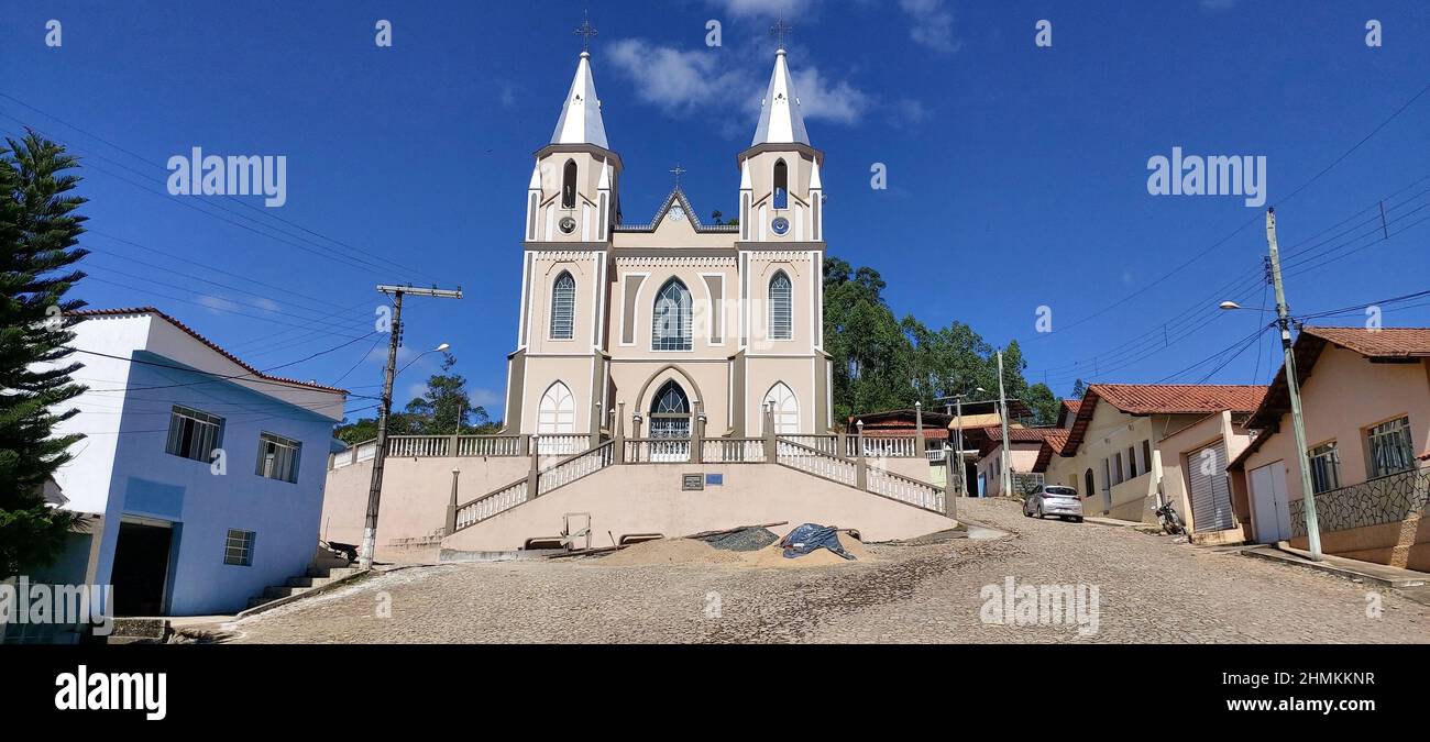 Église de São Sebastiao, Abreus, Minas Gerais, Brésil Banque D'Images