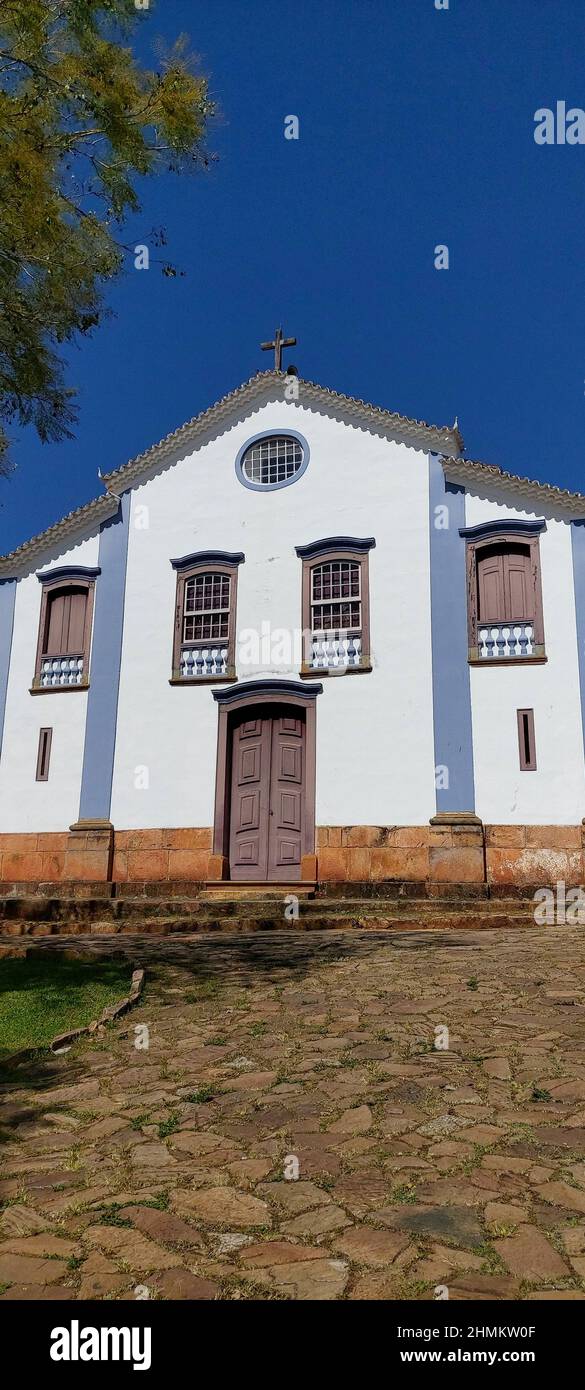 Centre historique, Tiradentes, Minas Gerais, Brésil Banque D'Images