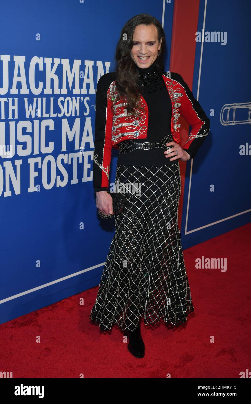 Jordan Roth assiste à la soirée d'ouverture de « The Music Man » au Winter Garden Theatre le 10 février 2022 à New York. Banque D'Images
