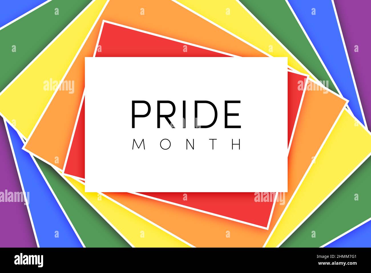 Le mois de la fierté gay en juin.Drapeau arc-en-ciel multicolore LGBTQ.Couleur originale symbole de l'arrière-plan du concept de fierté gay, affiche haute résolution Banque D'Images