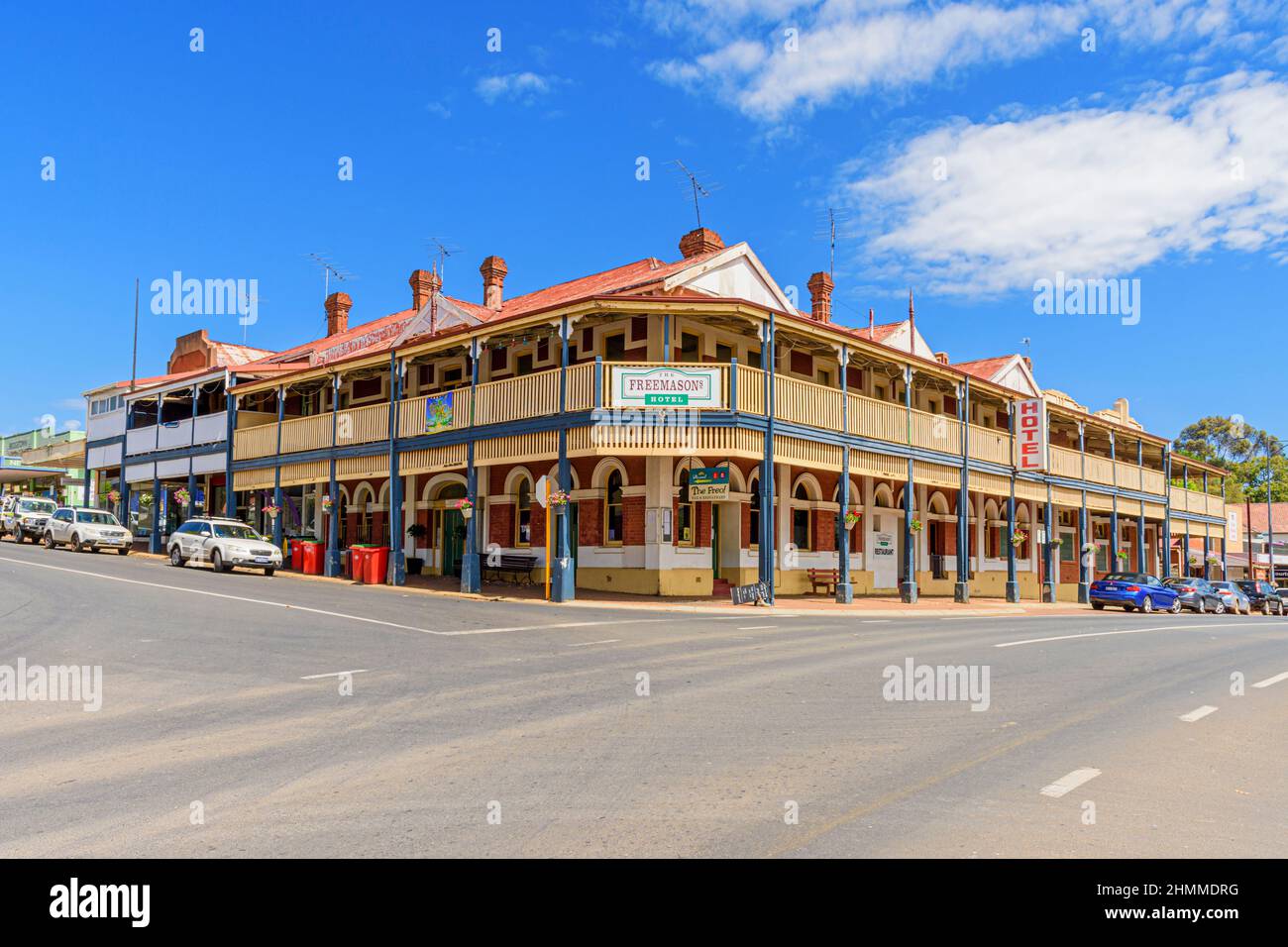 The Federation Filigree a stylisé Freemasons Hotel, Bridgetown, Australie occidentale, Australie Banque D'Images