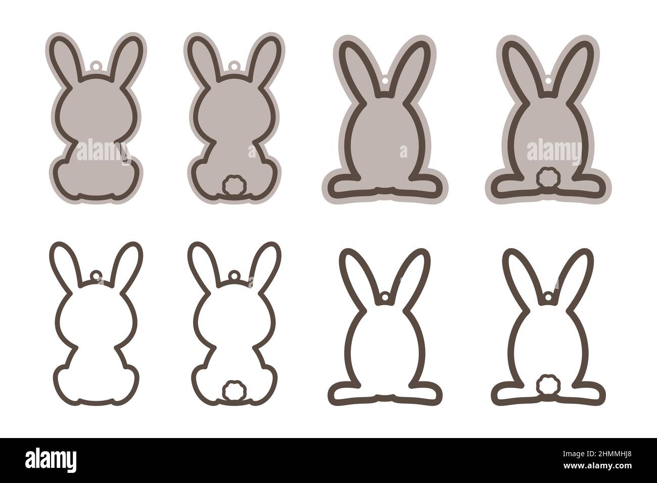 Adorables étiquettes de nom de panier de lapin de Pâques. Gabarit de