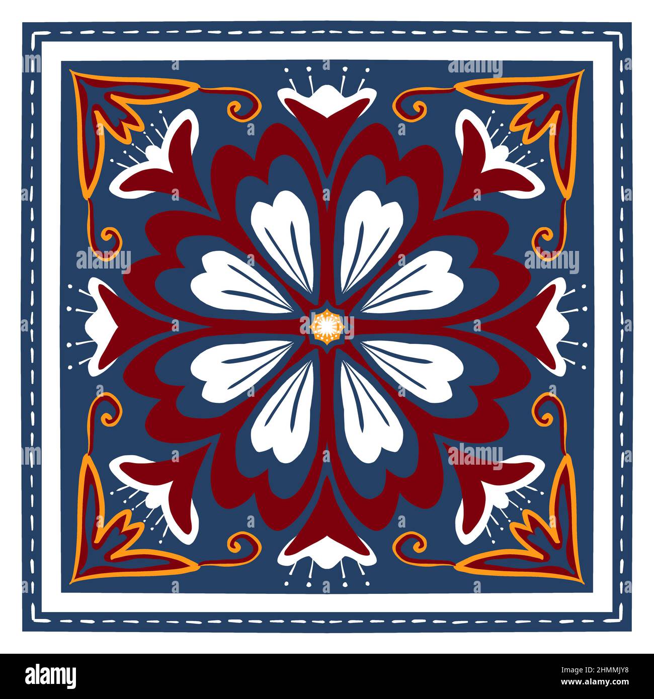 Châle d'écharpe rouge, jaune, blanc sur bleu marine. Géométrique ethnique  oriental modèle traditionnel Design pour fond, moquette, papier peint,  vêtements, emballage, Ba Photo Stock - Alamy