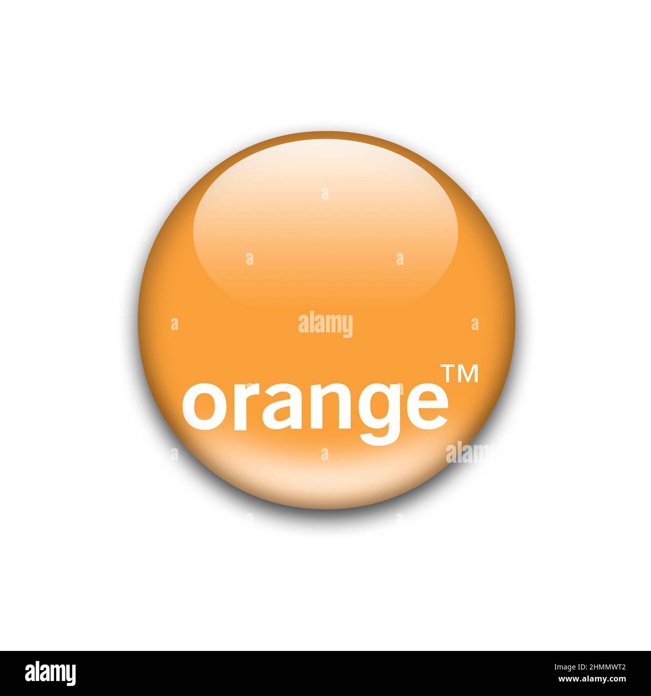 Logo Orange Banque D'Images