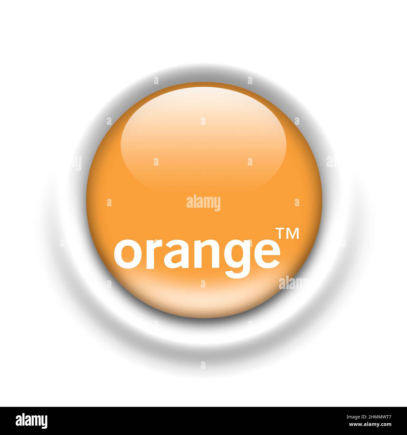 Logo Orange Banque D'Images