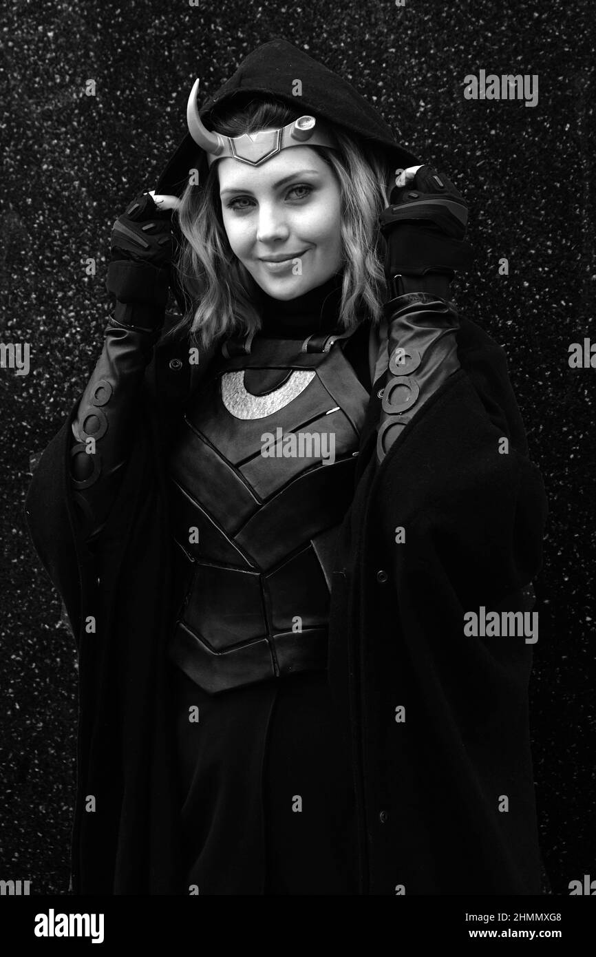 Le cojoueur Milly Paris en tant que Sylvie au GCM Comiccon de Londres Banque D'Images