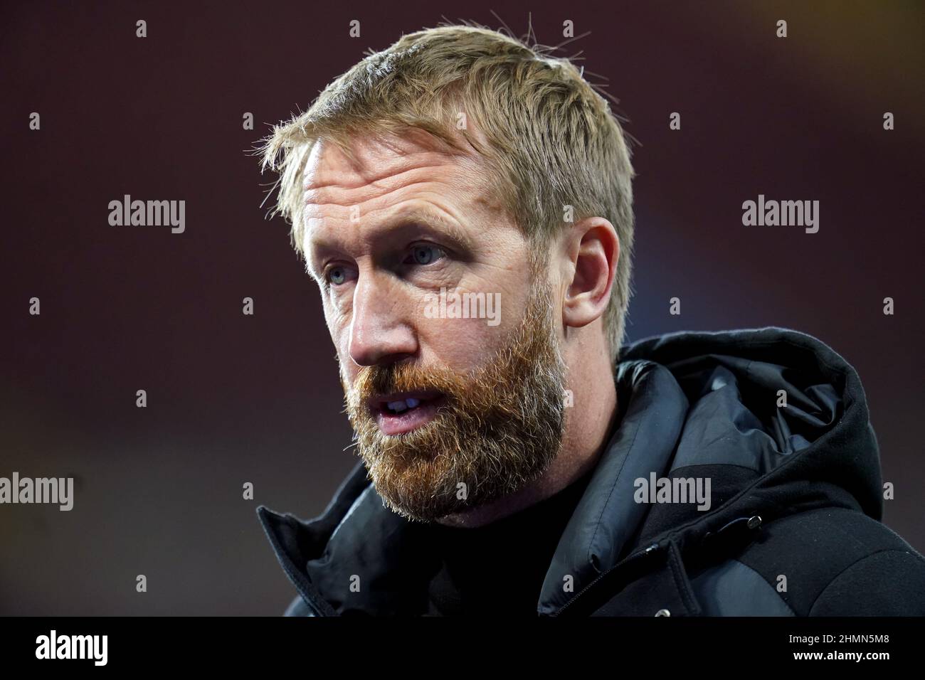 Photo du dossier datée du 20-11-2021 de Brighton et du directeur de Hove Albion Graham Potter, qui estime que Brighton doit rester pragmatique dans leur voyage de la Premier League, mais croit qu'ils peuvent encore réaliser des choses tout à fait étonnantes. Date de publication : vendredi 11 février 2022. Banque D'Images