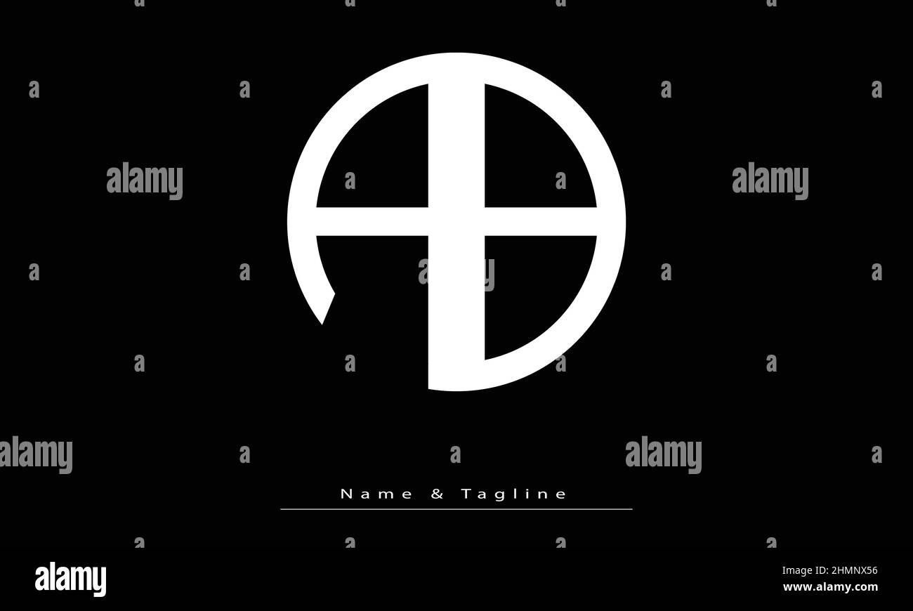 Lettres de l'alphabet initiales Monogram logo AB, BA Illustration de Vecteur