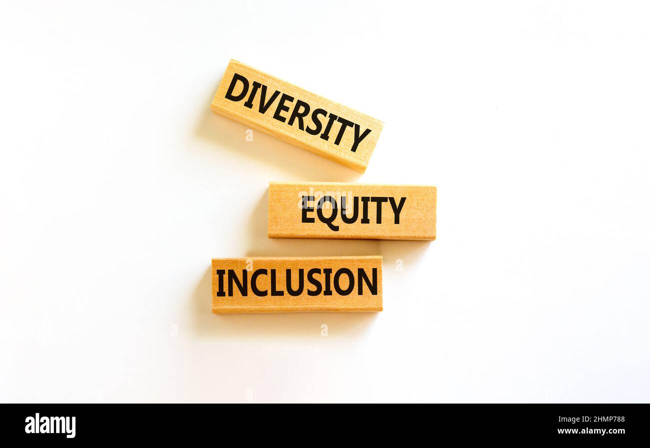 Symbole d'inclusion de l'équité en matière de diversité. Concept mots ...