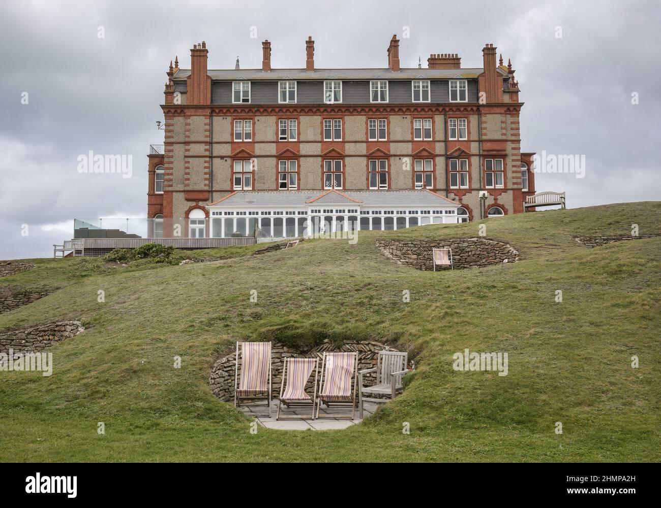 Le Headland Hotel Newquay Banque D'Images