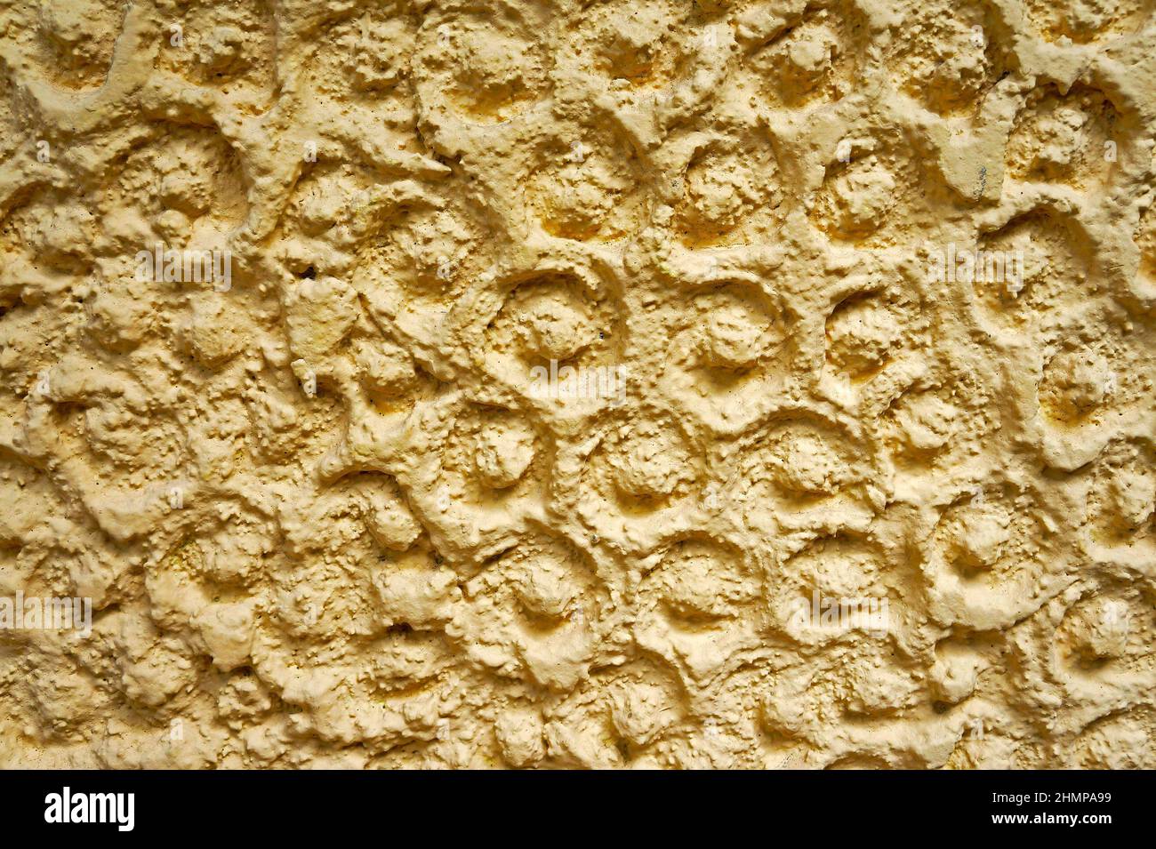 Fond de texture abstraite de paroi jaune Banque D'Images